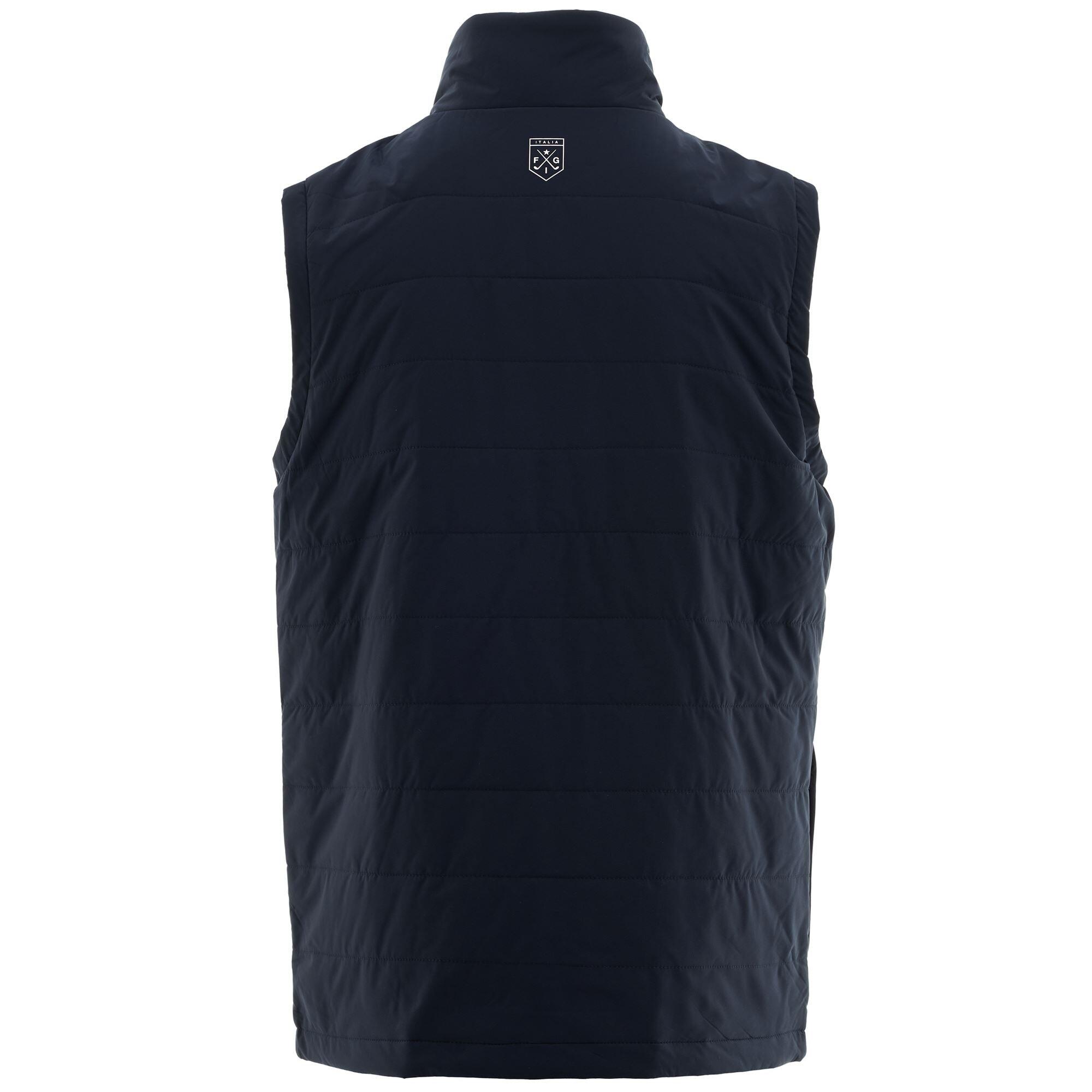 Giubbotto da uomo donna in poliestere blu da golf 3/5