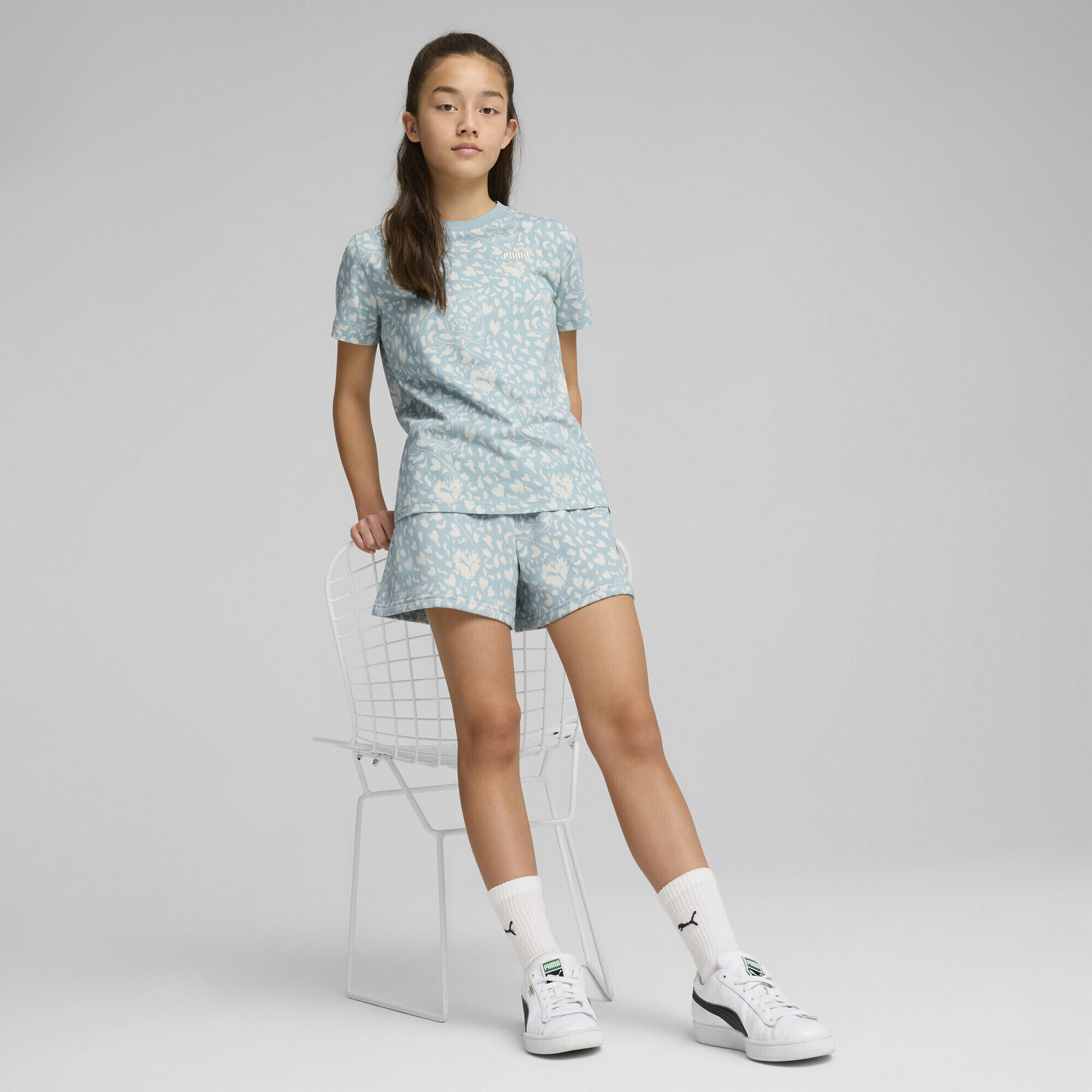 Short taille haute Flaming Love Enfant et Adolescent PUMA Modern Mint Green 4/7