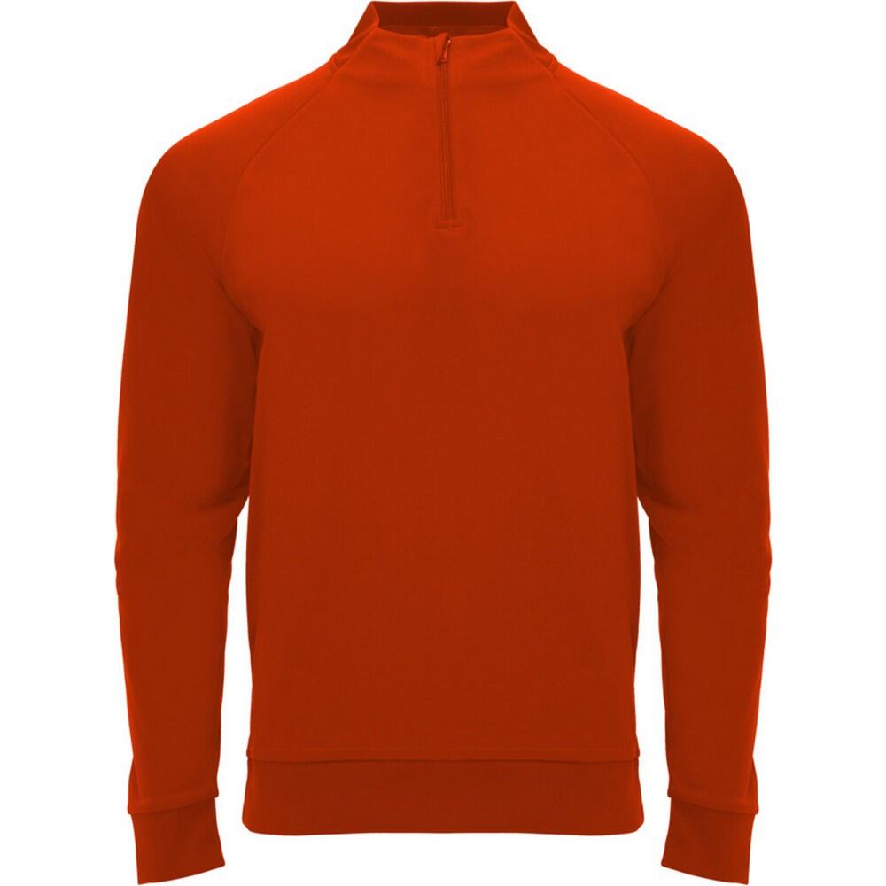 ROLY Unisex Adult Epiro Quarter Zip LongSleeved Sweatshirt (Red)