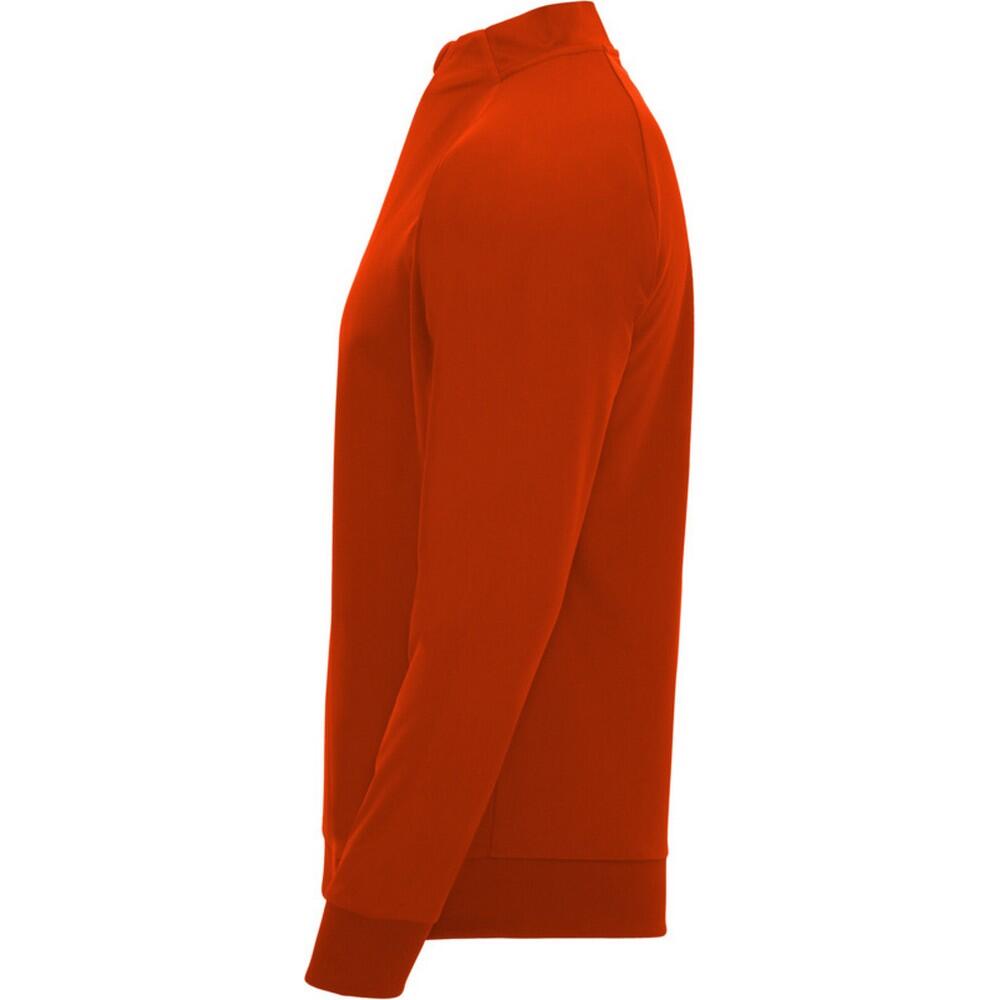 Felpa Cerniera Ad Un Quarto Manica Lunga Adulto Unisex Roly Epiro Rosso 3/3