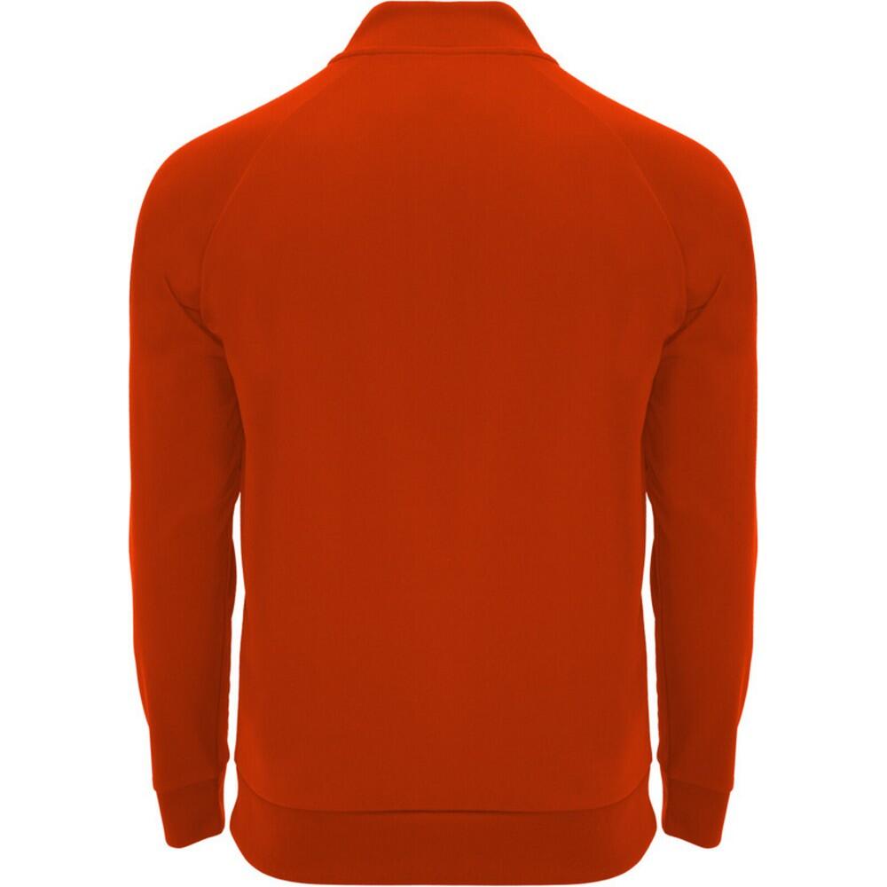 Felpa Cerniera Ad Un Quarto Manica Lunga Adulto Unisex Roly Epiro Rosso 2/3