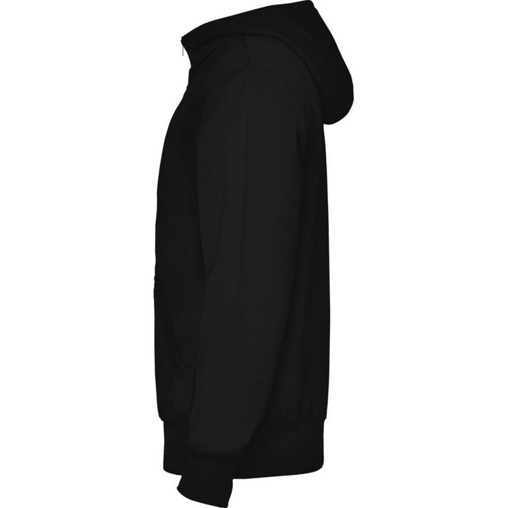 Unisex Adult Montblanc Full Zip Hoodie (Solid Black) 3/3