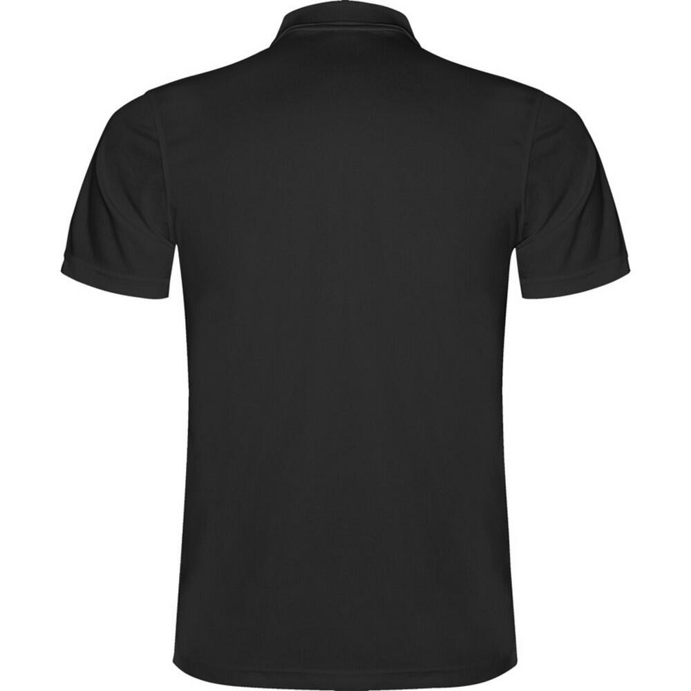Childrens/Kids Monzha Polo Shirt (Solid Black) 2/4