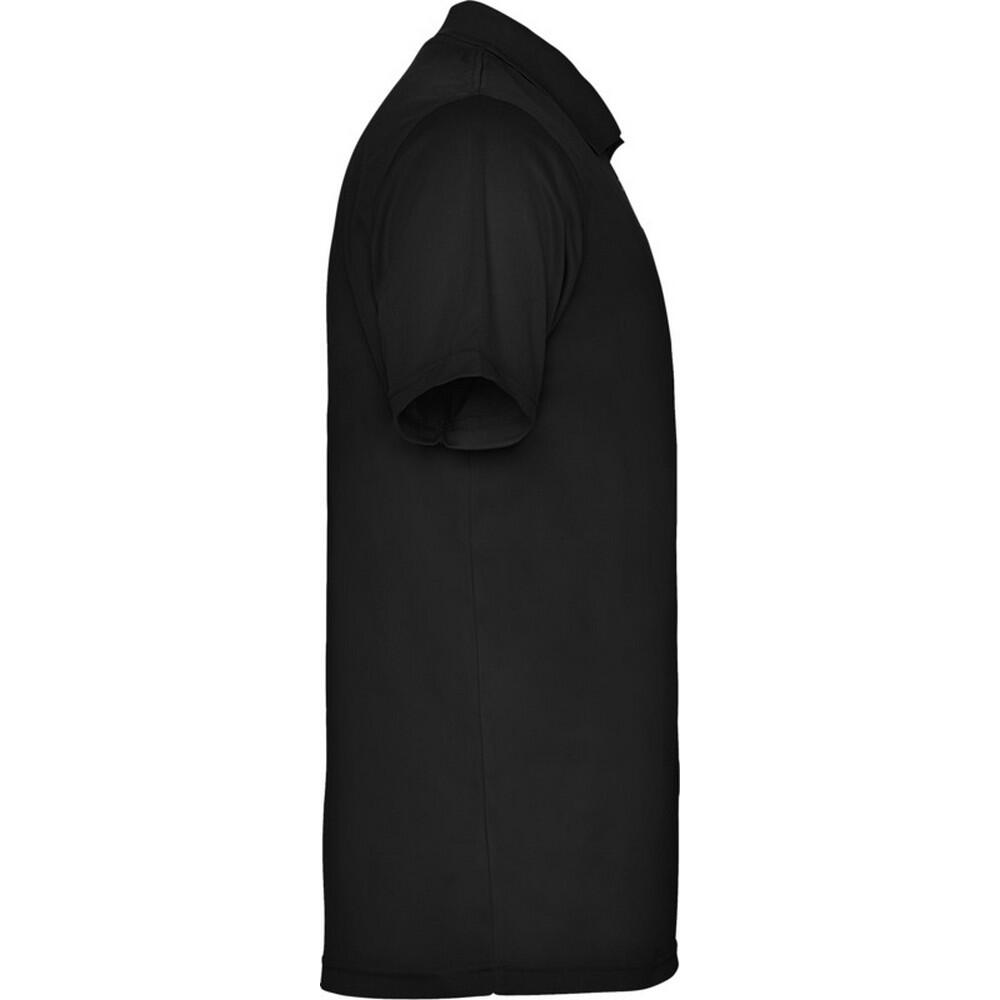 Childrens/Kids Monzha Polo Shirt (Solid Black) 4/4