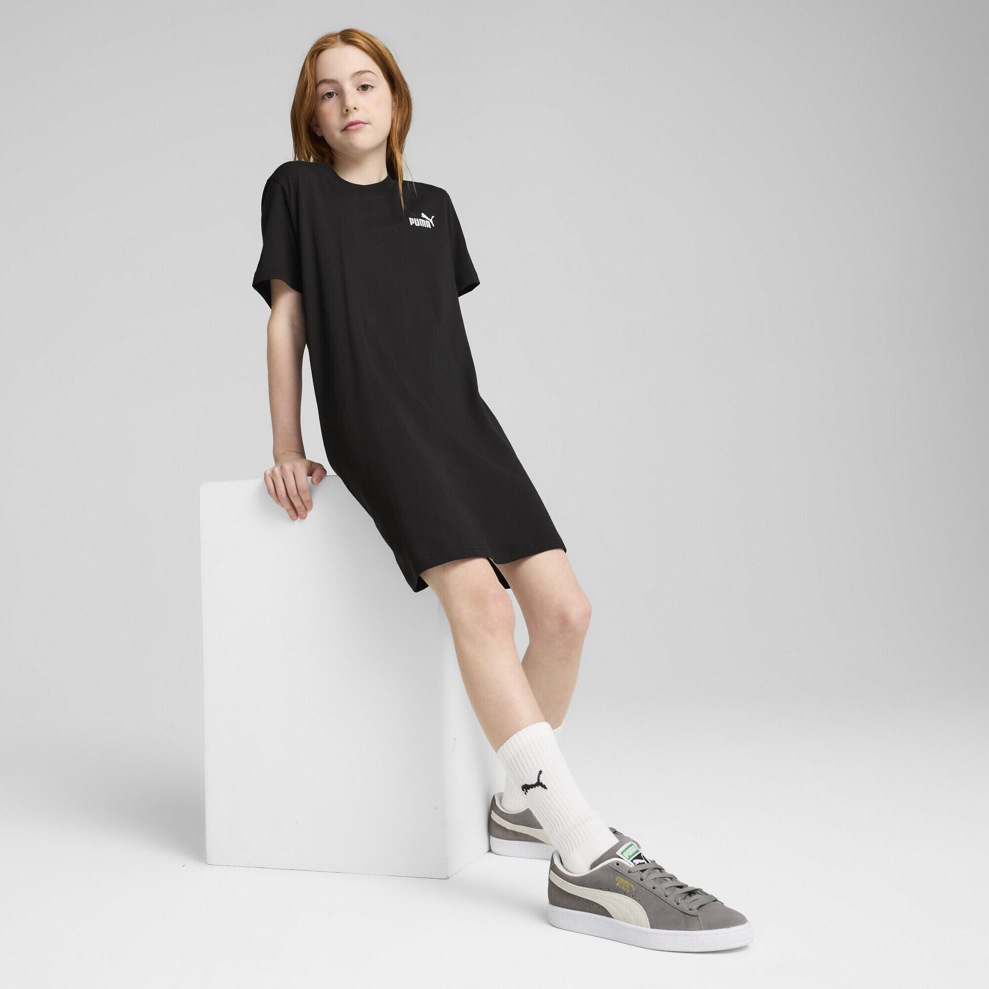 Essentials No. 1-logo jurk met korte mouwen voor jongeren Small PUMA 4/7
