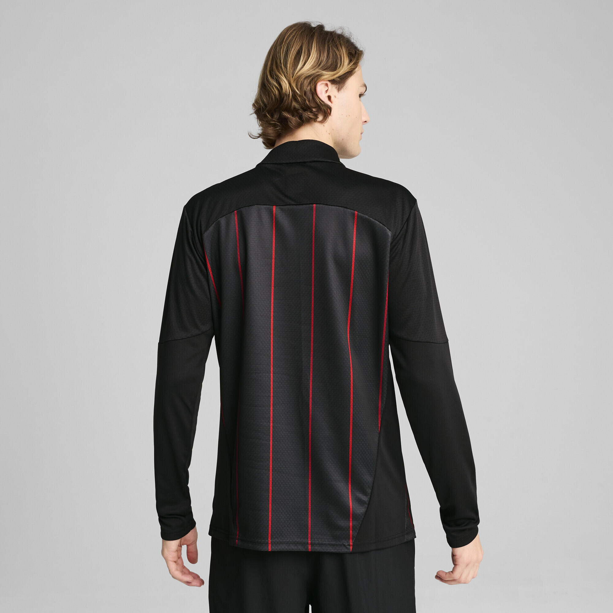 Camiseta prepartido del AC Milan con cremallera de un cuarto Hombre PUMA 5/7