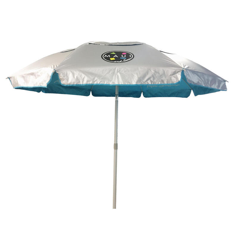 Umbrelă plajă Maui & Sons UltraLight 190 cm Turcoaz UPF 50+