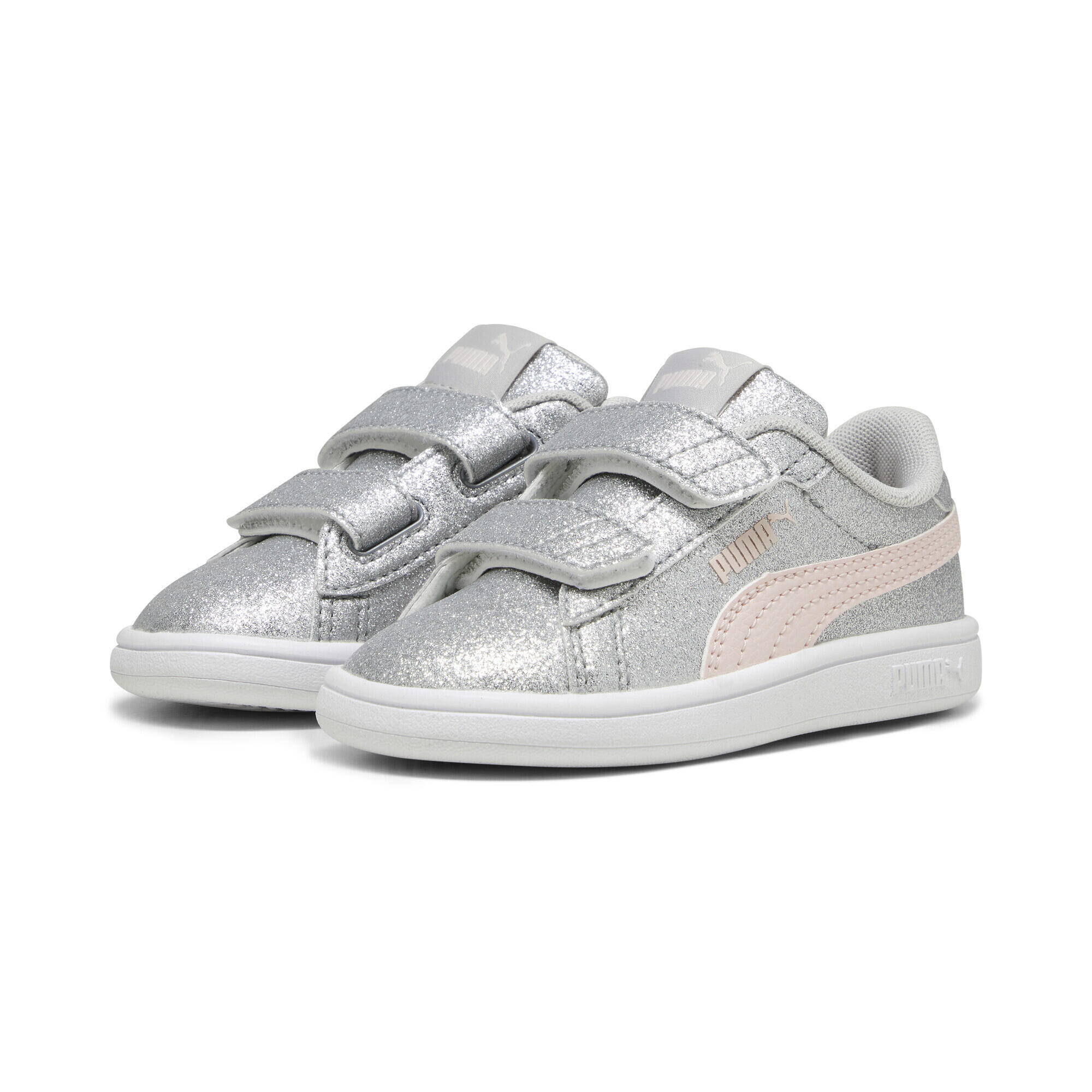 PUMA PUMA Smash 3.0 Glitz Glam Sneakers Mädchen PUMA Glacial Gray Frosty Pink