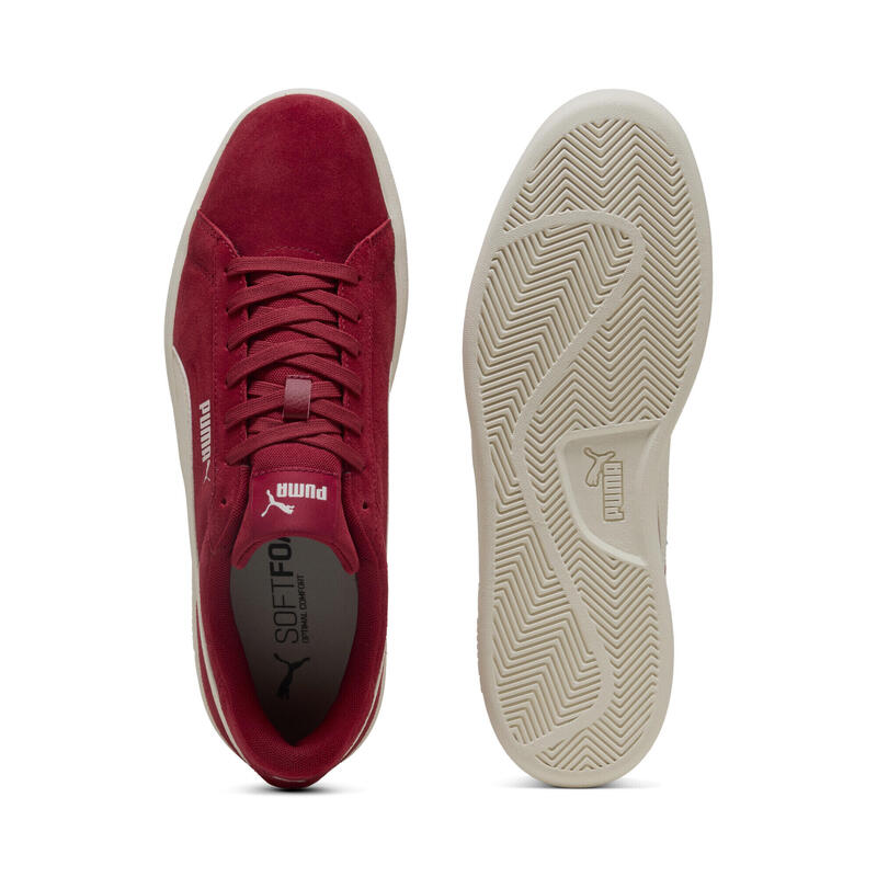 Tenisky Smash 3.0 PUMA Dark Crimson Warm White Red