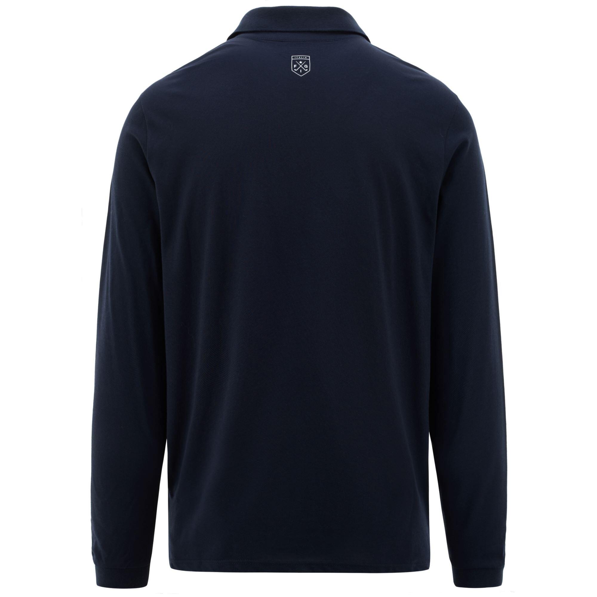 Polo da uomo donna in cotone blu da golf 3/5