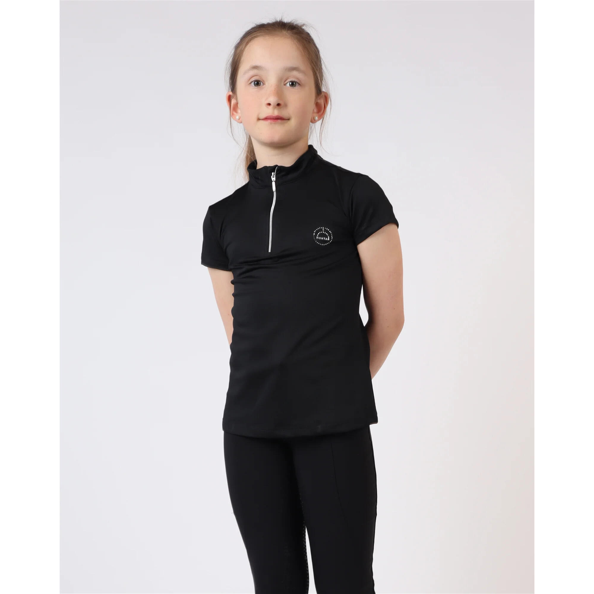Polo d'équitation fille Montar Everly 2/3