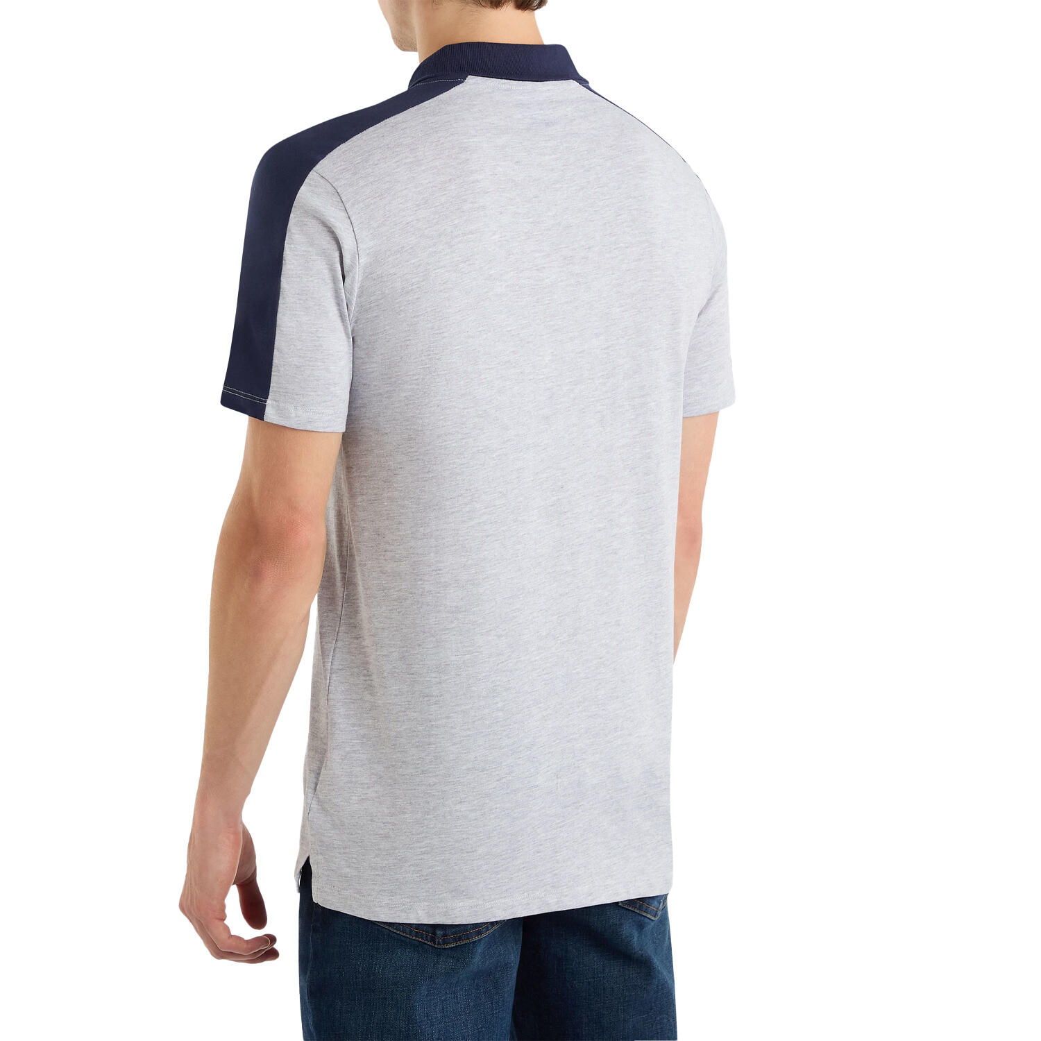 Polo TERRACE Homme (Gris Clair Chiné / Bleu Violacé) 2/3