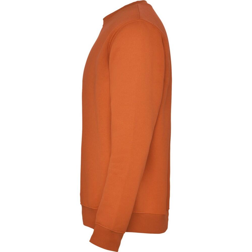 Unisex Clasica Crew Hals Sweatshirt voor volwassenen (Oranje) 4/4