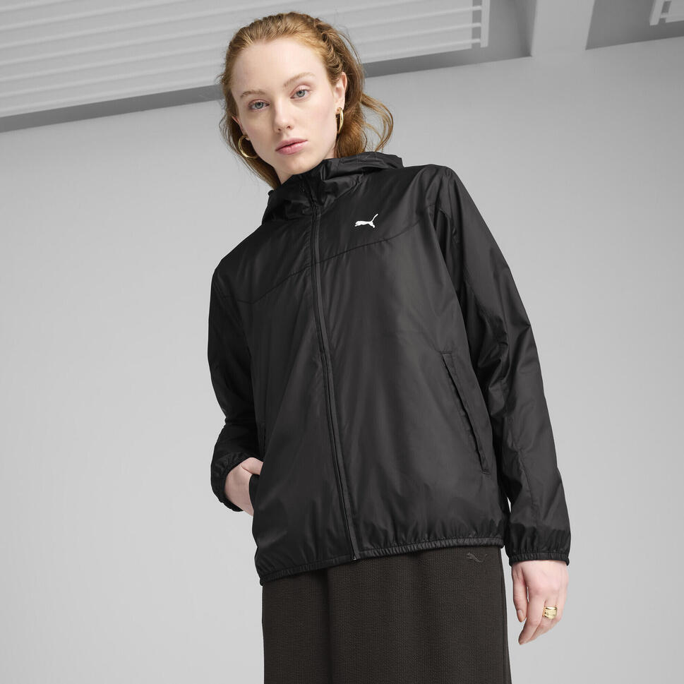 Damska wiatrówka o standardowym kroju Essentials PUMA Black