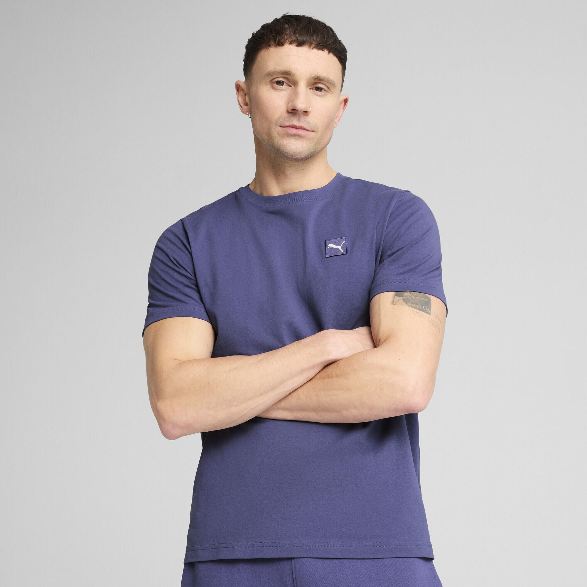 Essentials Elevated T-shirt voor heren PUMA Blue Crystal 5/7