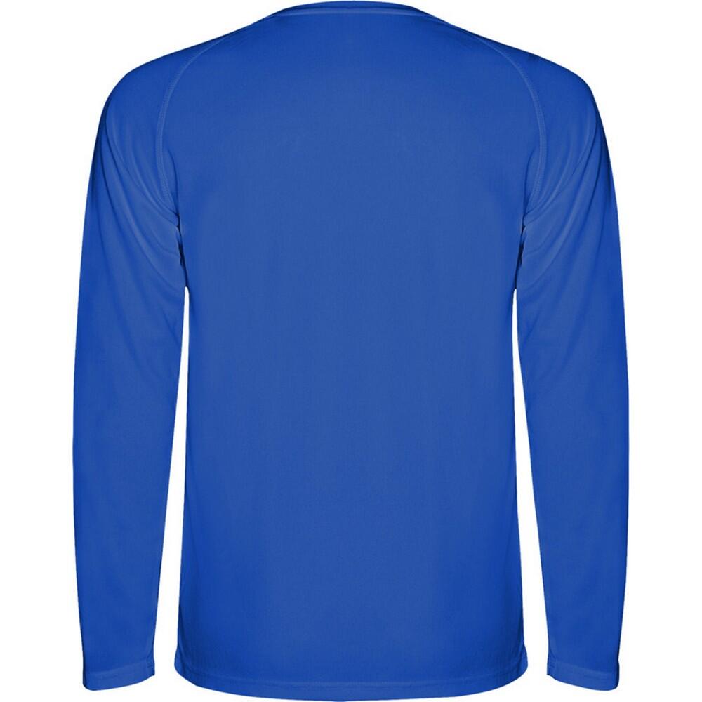 Childrens/Kids Montecarlo LongSleeved Sports TShirt (Blue) 2/4
