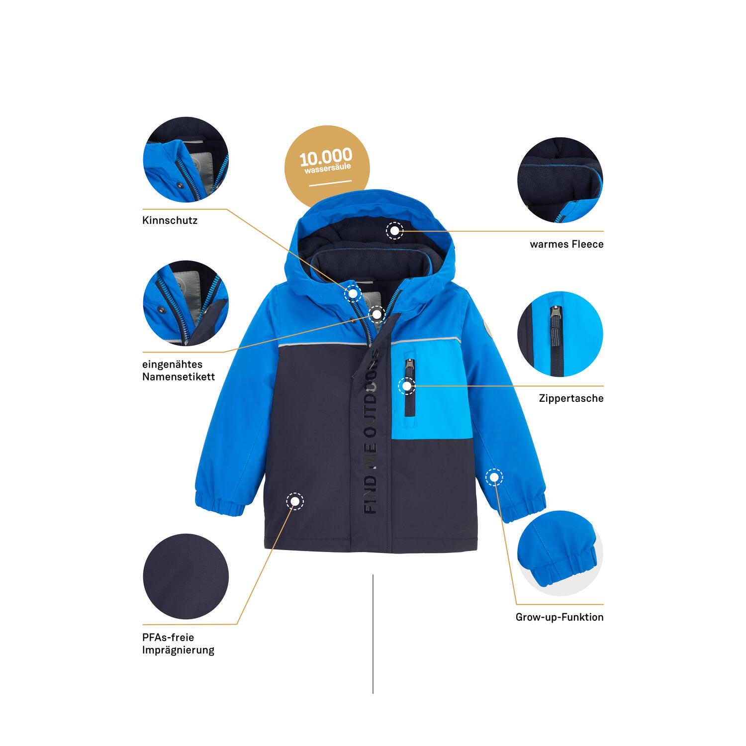 Regenjas voor babyjongens Killtec FIOW 22 6/6