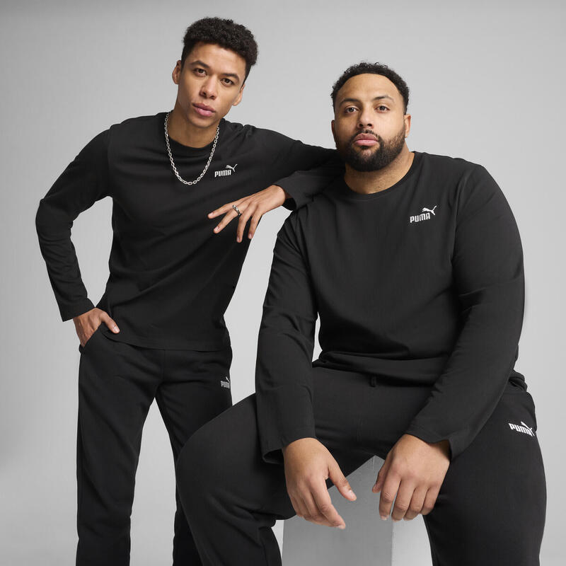T-shirt à manches longues et logo N° 1 Essentiels Homme PUMA Black
