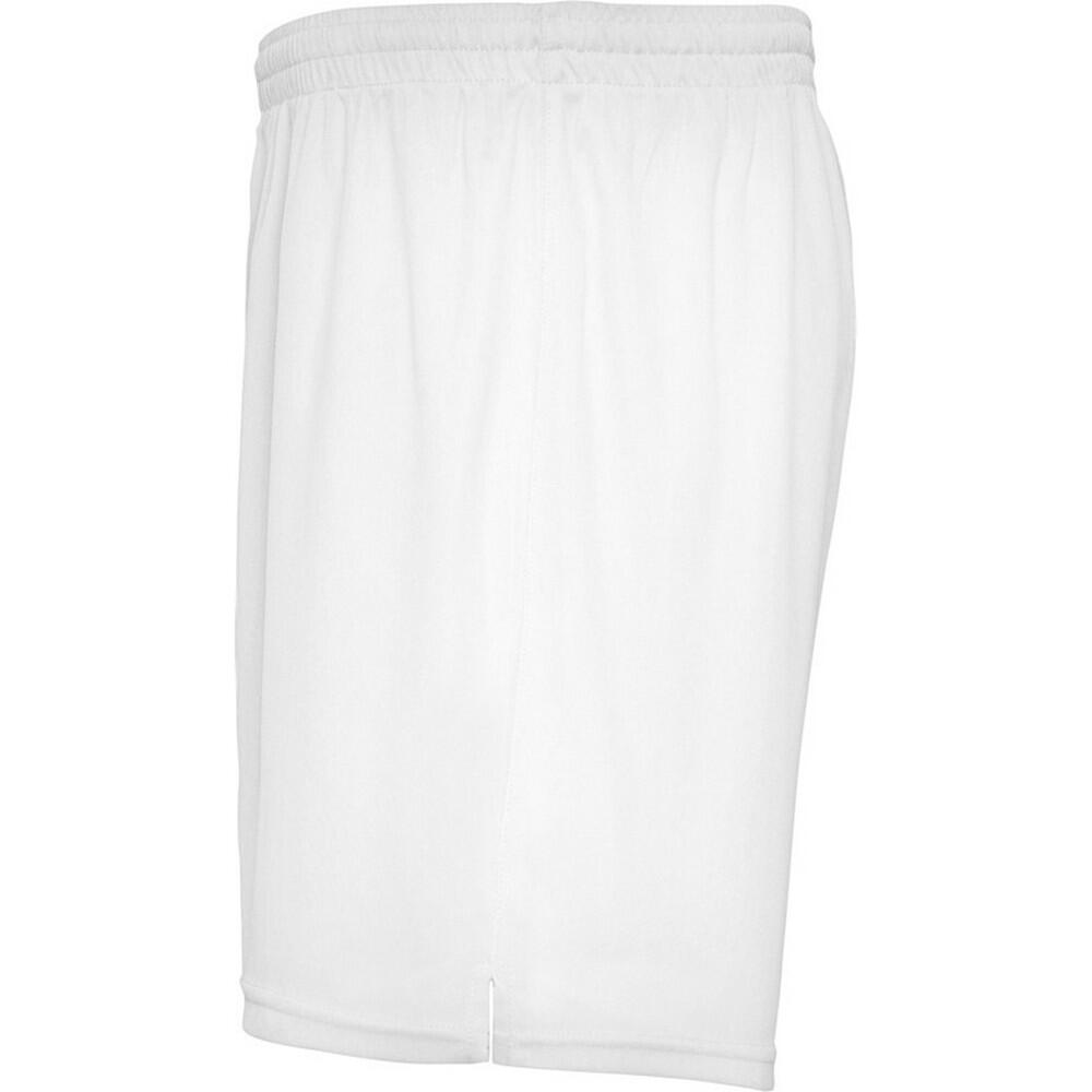 Pantalones Cortos Player Deportivo para Adultos Unisex Blanco 3/3