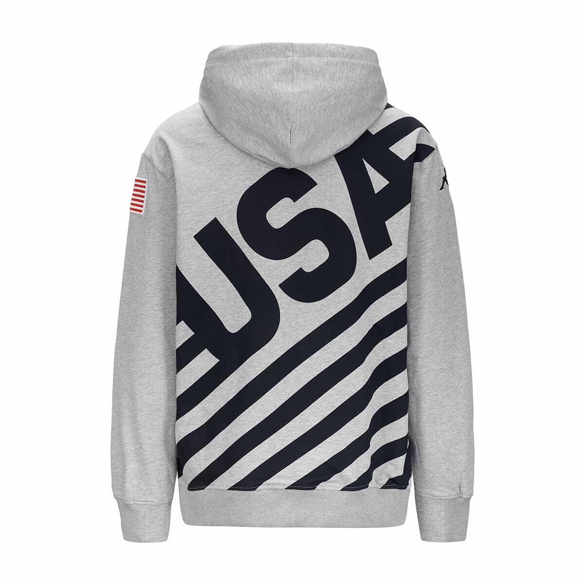 Felpa da uomo donna in cotone grigio da sci 3/7