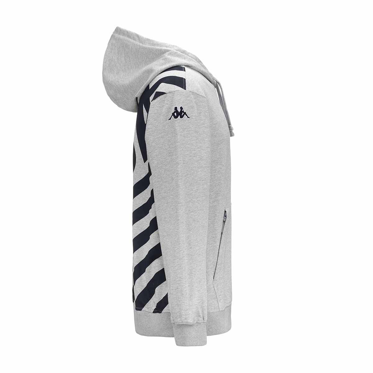 Felpa da uomo donna in cotone grigio da sci 4/7