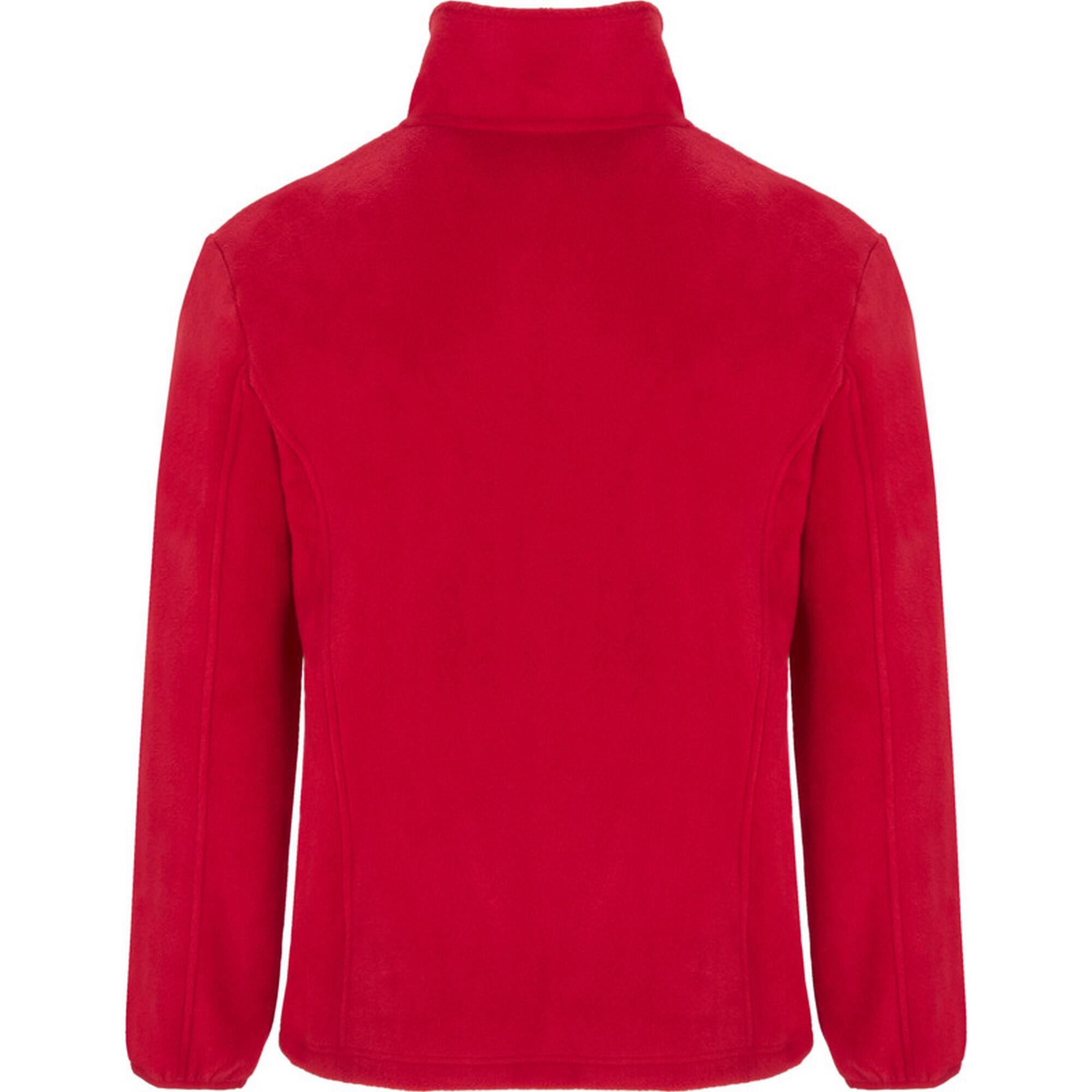 Giacca In Pile Cerniera Su Intera Lunghezza Bambini Roly Artic Rosso 2/3