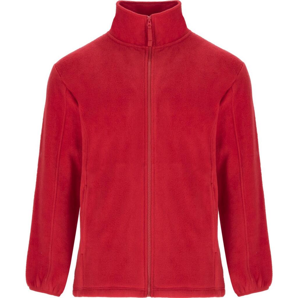 Childrens/Kids Artic Full Zip Fleece Jacket (Red)