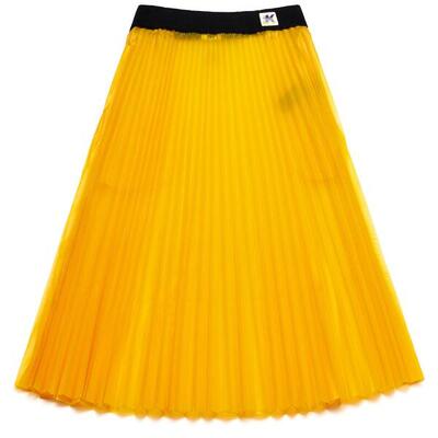 gonna da donna in poliuretanica giallo da fitness