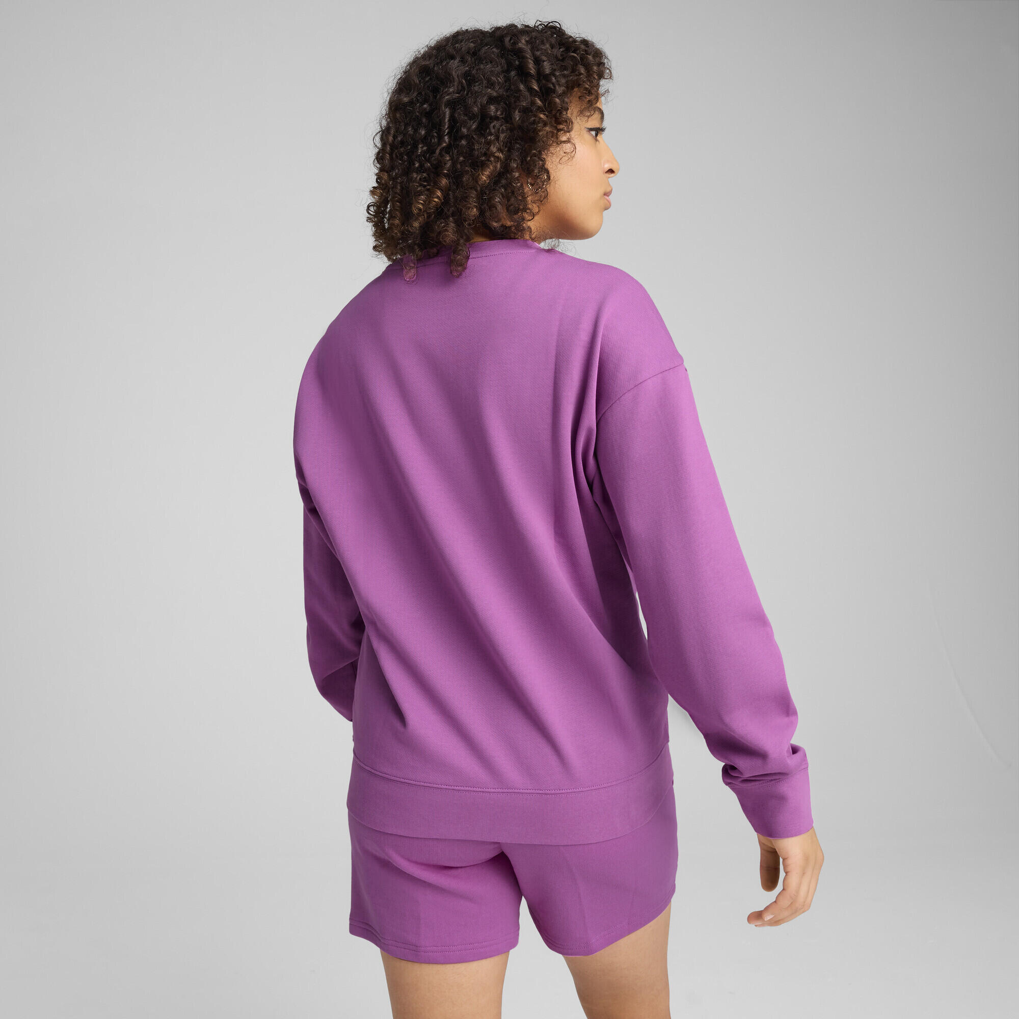 ESS ELEVATED Bequemer Crewneck Damen PUMA Wild Berry Purple 3/7