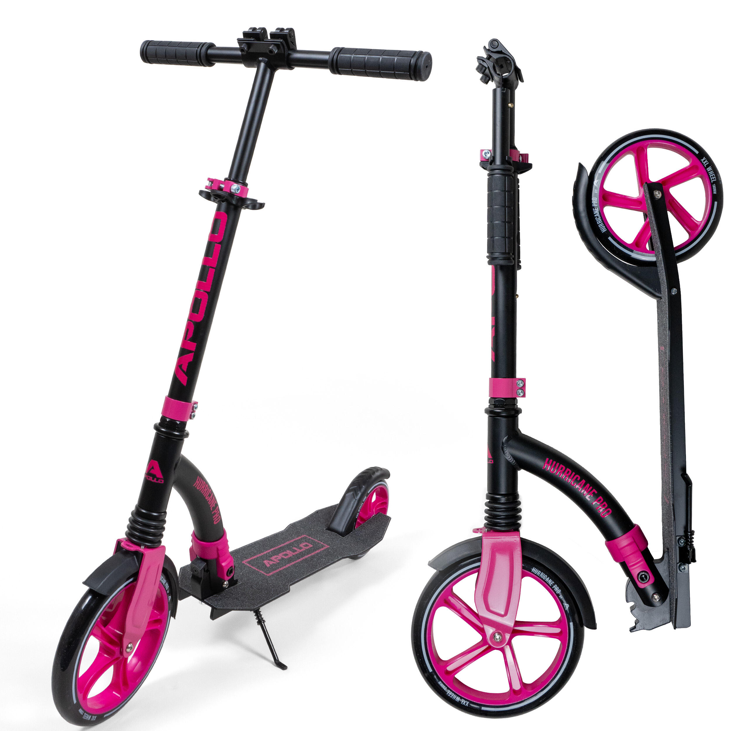 APOLLO City-Scooter 'Hurricane' met vering - Roze