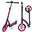 Trottinette urbaine 'Hurricane' avec suspension - Rose