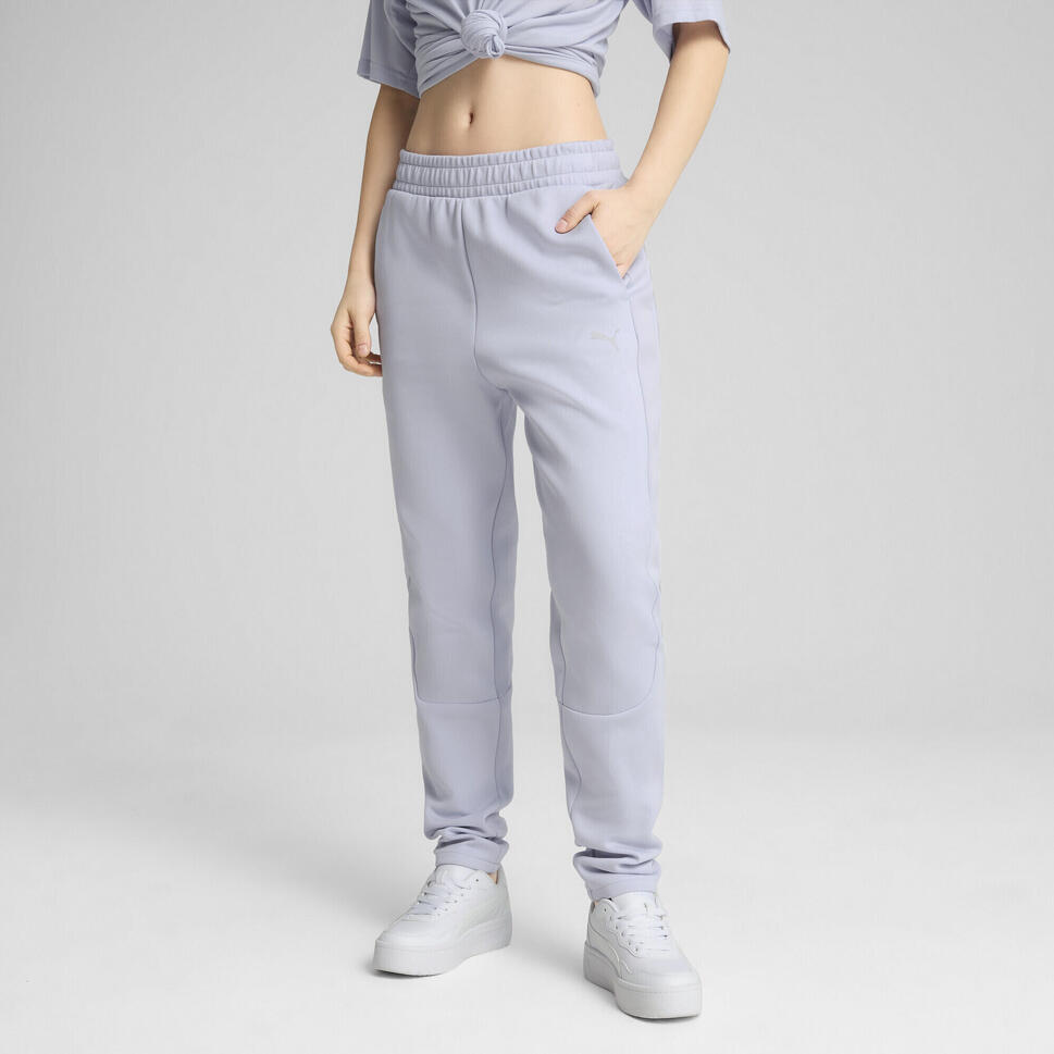 Damskie spodnie dresowe EVOSTRIPE PUMA Cool Weather Blue
