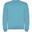Camisola de gola redonda unissexo Clasica para adultos Turquesa
