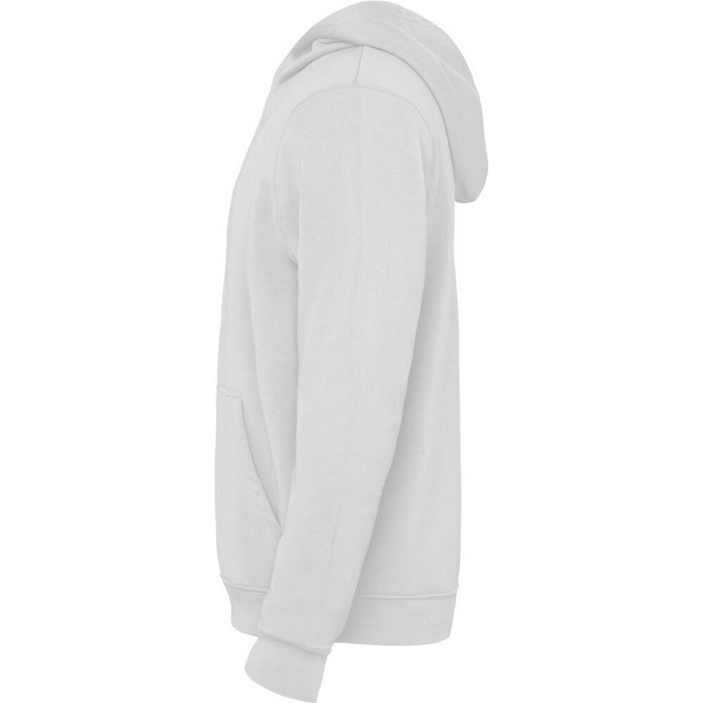 Felpa Con Cappuccio Con Coulisse Bambini Roly Urban Bianco Blu Navy 3/4