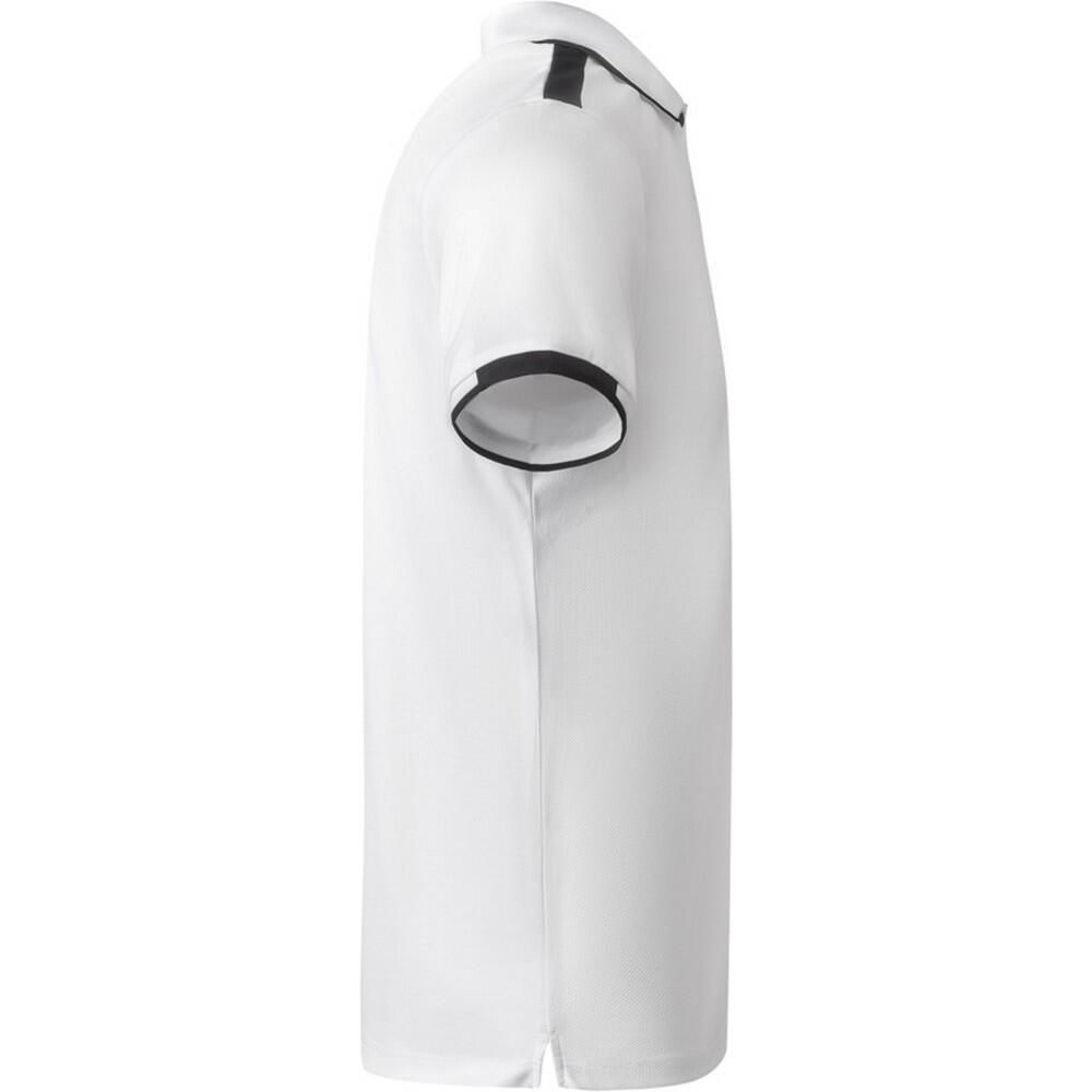 Polo Manches Courtes TAMIL Enfant (Blanc / Noir Uni) 4/4