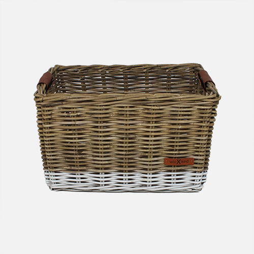 Cesta de Caja XL Gris con Base Blanca 2/2