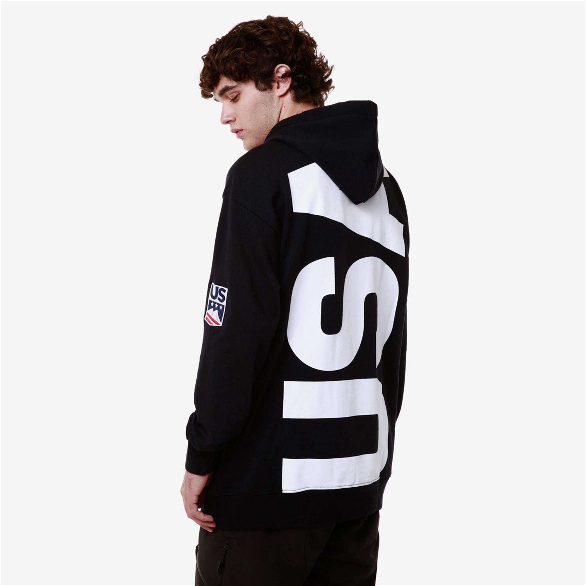 Felpa con zip da uomo donna in cotone blu da snowboard 6/7