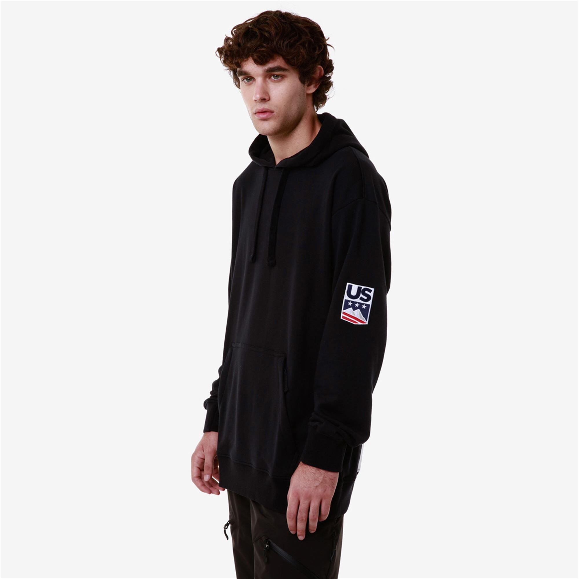Felpa con zip da uomo donna in cotone blu da snowboard 5/7