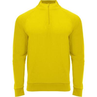 Felpa Cerniera Ad Un Quarto Manica Lunga Bambini Roly Epiro Giallo