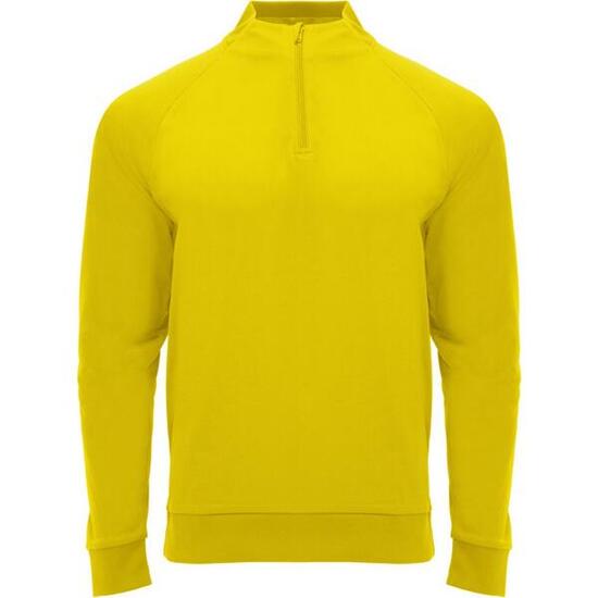 Felpa Cerniera Ad Un Quarto Manica Lunga Bambini Roly Epiro Giallo