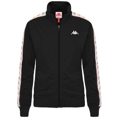 Felpa da bambina in poliestere nero da sport street