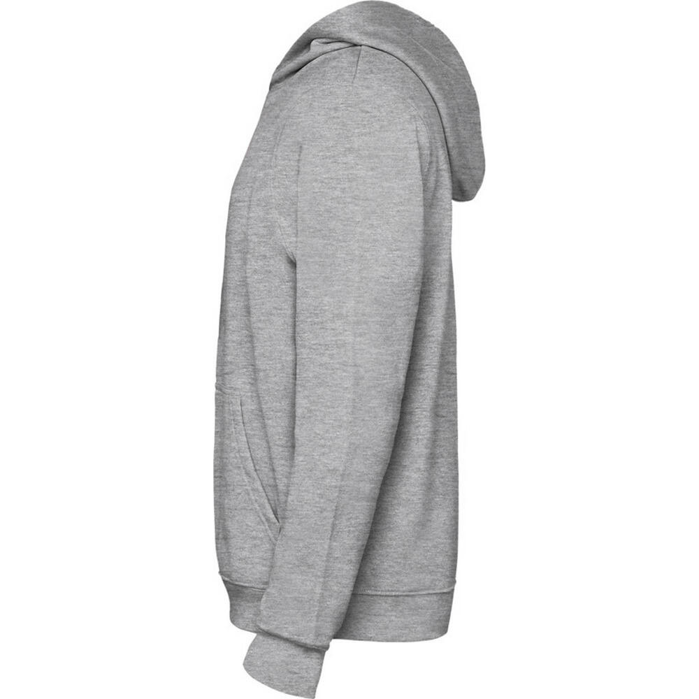 Felpa Con Cappuccio Con Coulisse Bambini Roly Urban Grigio Di Marna Nero Tinta 3/4