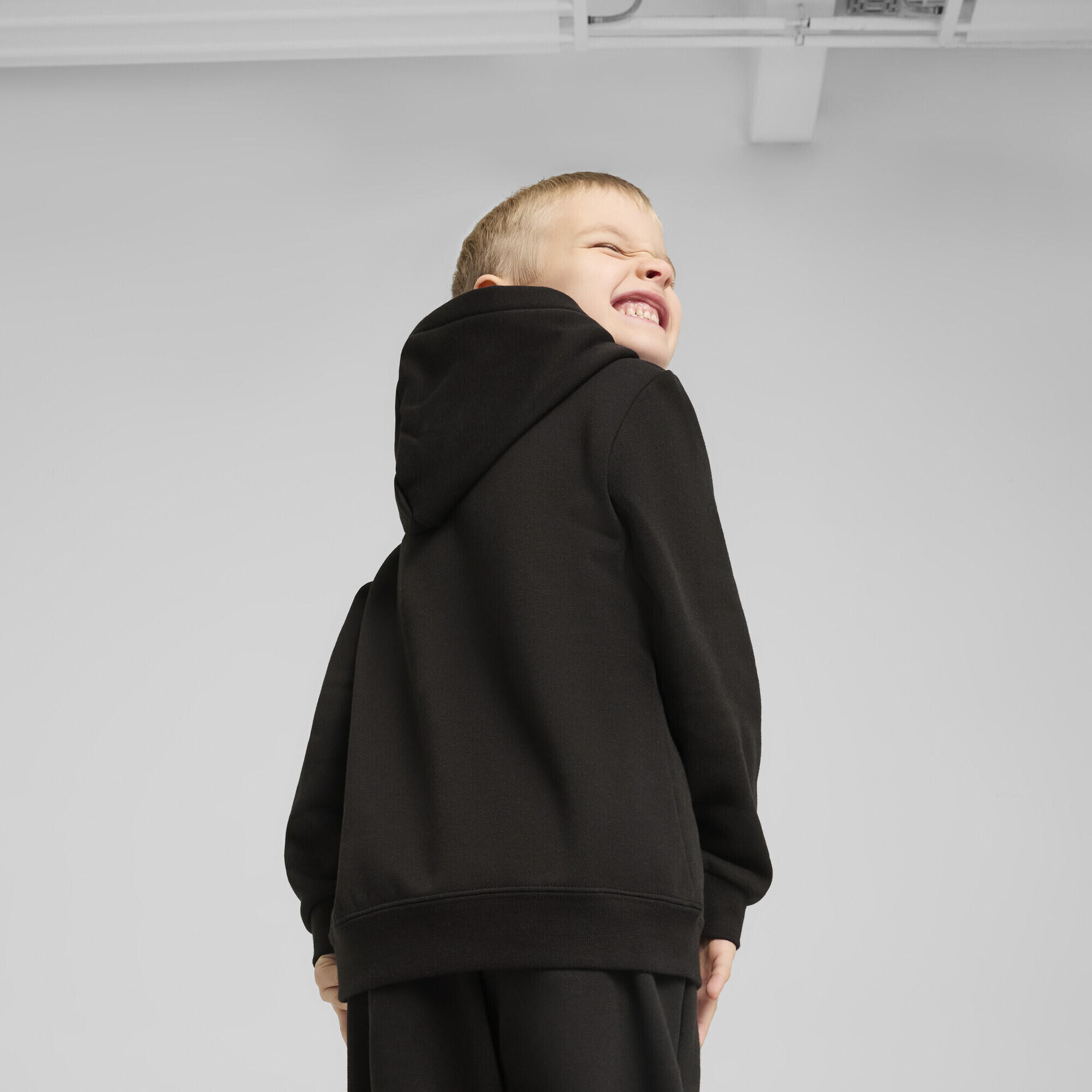Felpa con cappuccio in pile con logo ESS N. 1 per bambini PUMA 3/7