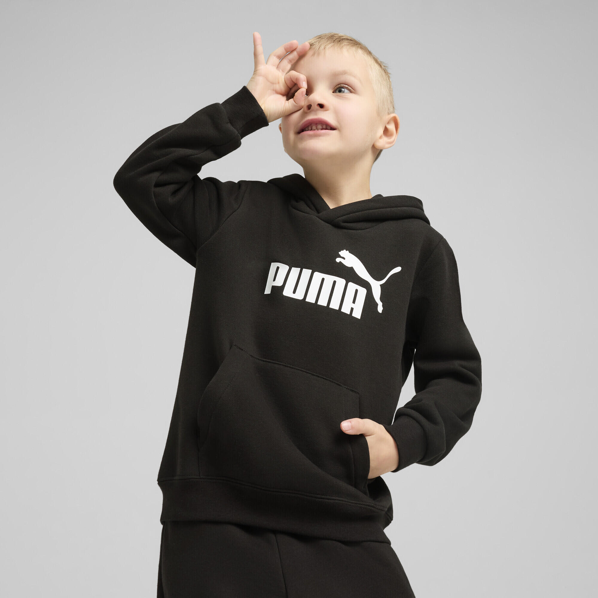 Felpa con cappuccio in pile con logo ESS N. 1 per bambini PUMA 2/7
