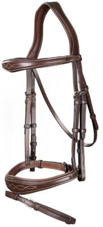 DY'ON Anatomic Flash Noseband Bridle Hunter
