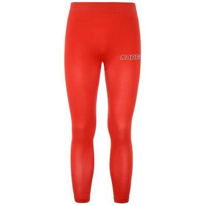 Scaldamuscoli lungo da uomo donna in poliammide rosso da calcio