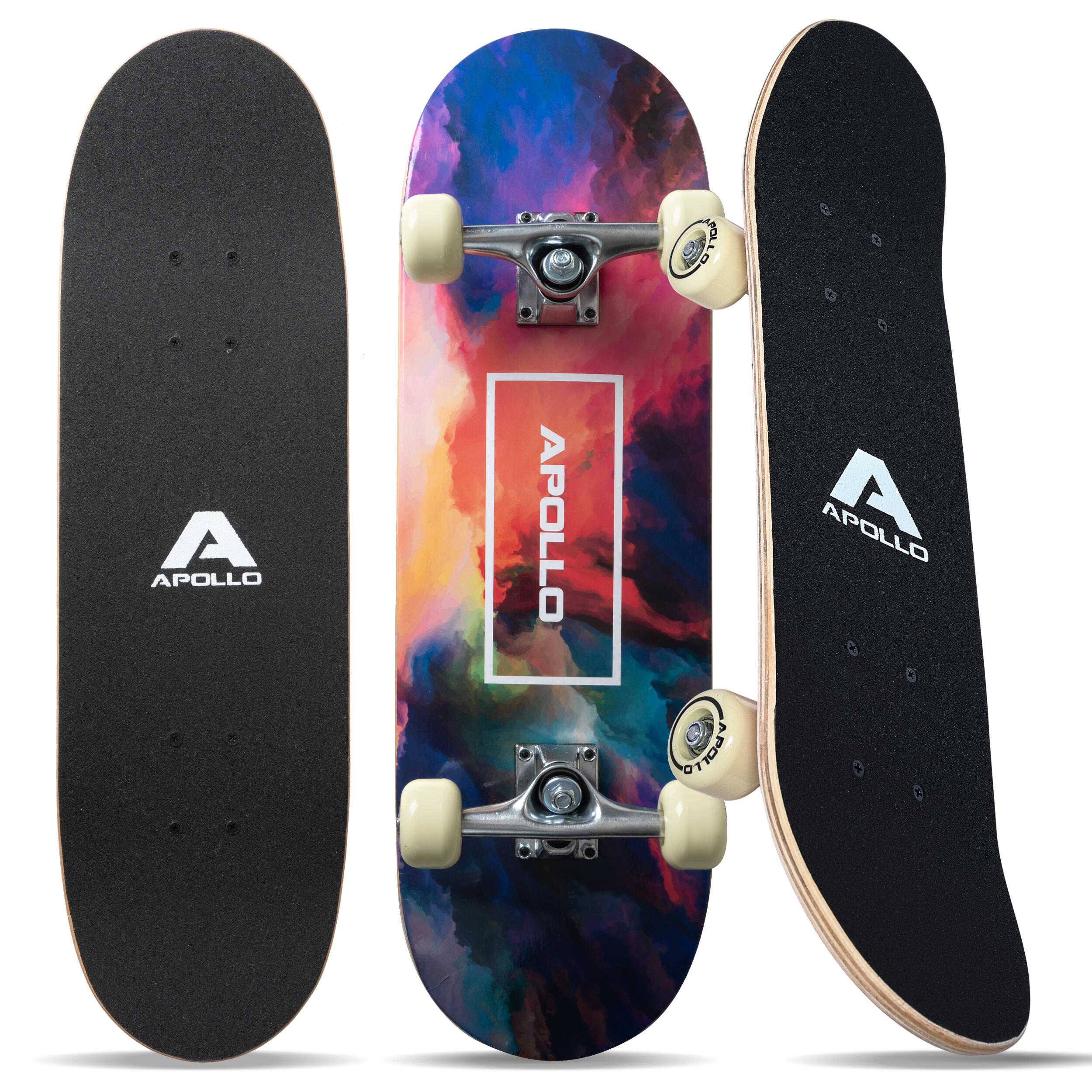 APOLLO Kinderen Skateboard, met ABEC 3 Lagers, Aluminium Assen, Verschillende Designs