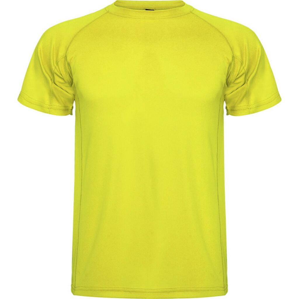 Childrens/Kids Montecarlo Sports TShirt (Fluro Yellow)