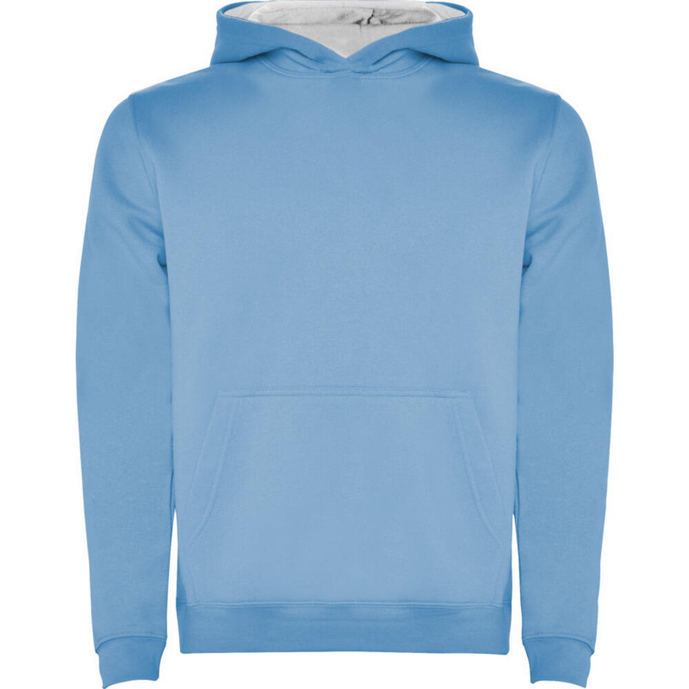 Roly - Sweat À Capuche Avec Cordons Urban Enfant (bleu Ciel / Blanc) - Sweat-shirt - Blanc|bleu - 7-8 Ans - Decathlon