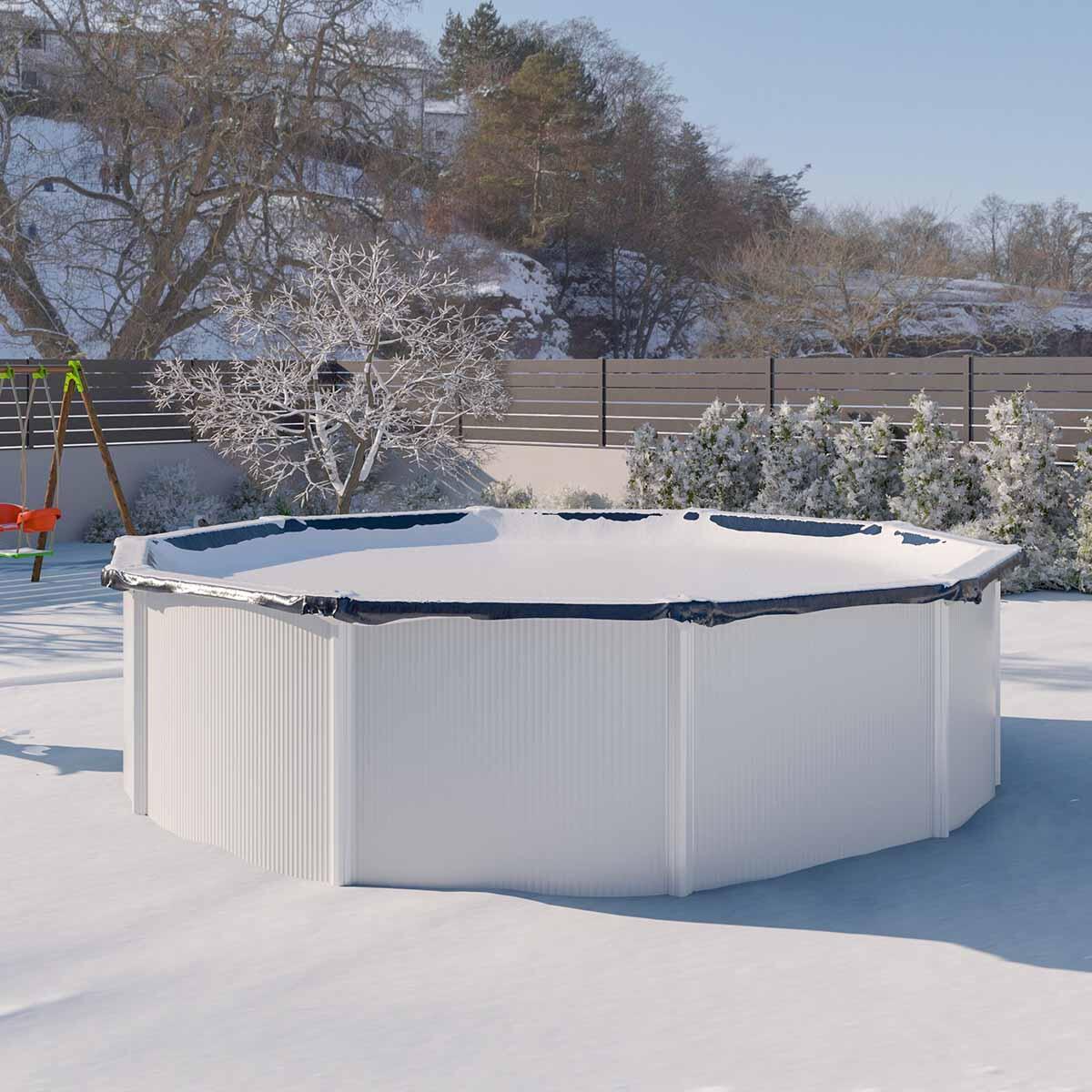 Bâche d'hiver pour piscine ronde 3,6 m - 4 m 4/4